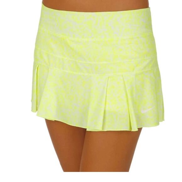 Nike Dri-FIT Victory Pleated Skort – Bright Yellow & White (Size Small) - Picture 1 of 8